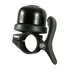 Sonnette pour vélo Mini à levier en aluminium noire Sonnette pour vélo Mini à levier en aluminium noire