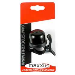 Sonnette pour vélo Mini à levier en aluminium noire Sonnette pour vélo Mini à levier en aluminium noire