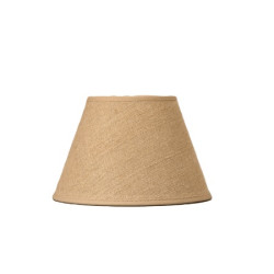 Abat-jour Conica Cottage en lin beige aurore Ø 20 cm NIEDERAU