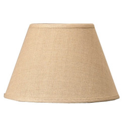 Abat-jour Conica Cottage en lin beige Ø 30 cm NIEDERAU