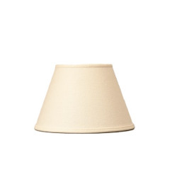 Abat-jour Conica Cottage en soie écru Ø 30 cm NIEDERAU