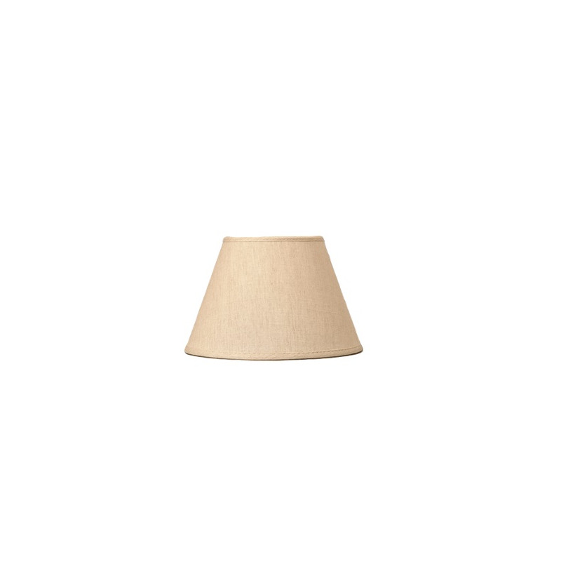 Abat-jour Conica Cottage en lin écru Ø 40 cm NIEDERAU
