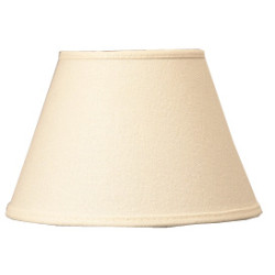 Abat-jour Conica Cottage en soie écru Ø 40 cm NIEDERAU