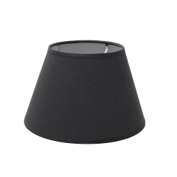 Abat-jour Conica en coton anthracite Ø 30 cm NIEDERAU