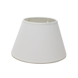 Abat-jour Conica en coton blanc cassé Ø 30 cm NIEDERAU