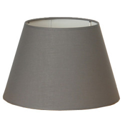 Abat-jour Conica en coton gris Ø 30 cm NIEDERAU