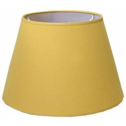 Abat-jour Conica en coton moutarde Ø 30 cm NIEDERAU