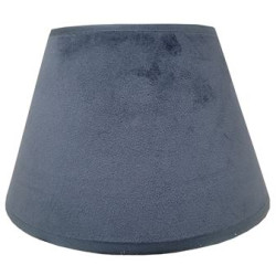 Abat-jour Conica bleu velours Ø 30 cm NIEDERAU