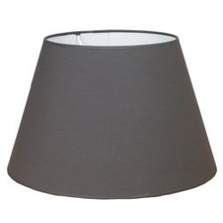 Abat-jour Conica en coton anthracite Ø 30 cm NIEDERAU
