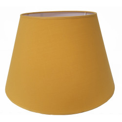 Abat-jour Conica en coton moutarde Ø 40 cm NIEDERAU