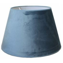 Abat-jour Conica bleu velours Ø 40 cm NIEDERAU