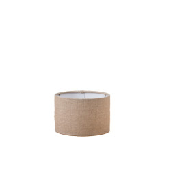 Abat-jour Tubo en lin beige aurore Ø 20 cm NIEDERAU