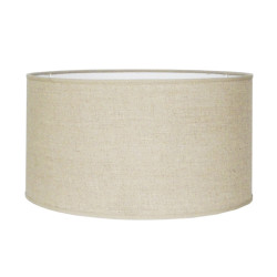 Abat-jour Tubo en lin beige aurore Ø 40 cm NIEDERAU