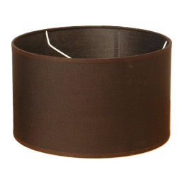 Abat-jour Tubo en coton noir Ø 25 cm NIEDERAU