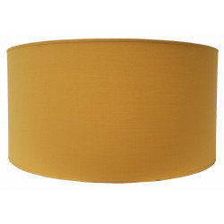 Abat-jour Tubo en coton moutarde Ø 35 cm NIEDERAU