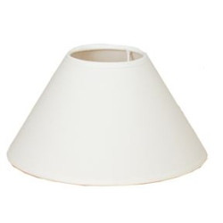 Abat-jour Tonkinois en coton blanc cassé Ø 20 cm NIEDERAU