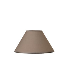 Abat-jour Tonkinois en coton gris Ø 40 cm NIEDERAU