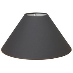 Abat-jour Tonkinois en coton anthracite Ø 40 cm NIEDERAU