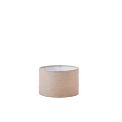 Abat-jour Tubo Cottage en lin beige Ø 20 cm NIEDERAU
