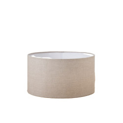 Abat-jour Tubo Cottage en lin beige Ø 30 cm NIEDERAU