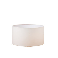 Abat-jour Tubo Cottage en soie écru Ø 35 cm NIEDERAU