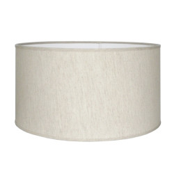 Abat-jour Tubo Cottage en lin écru Ø 40 cm NIEDERAU