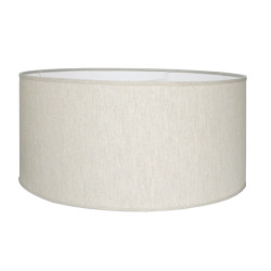 Abat-jour Tubo Cottage en lin écru Ø 50 cm NIEDERAU