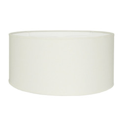 Abat-jour Tubo Cottage en soie écru Ø 50 cm NIEDERAU