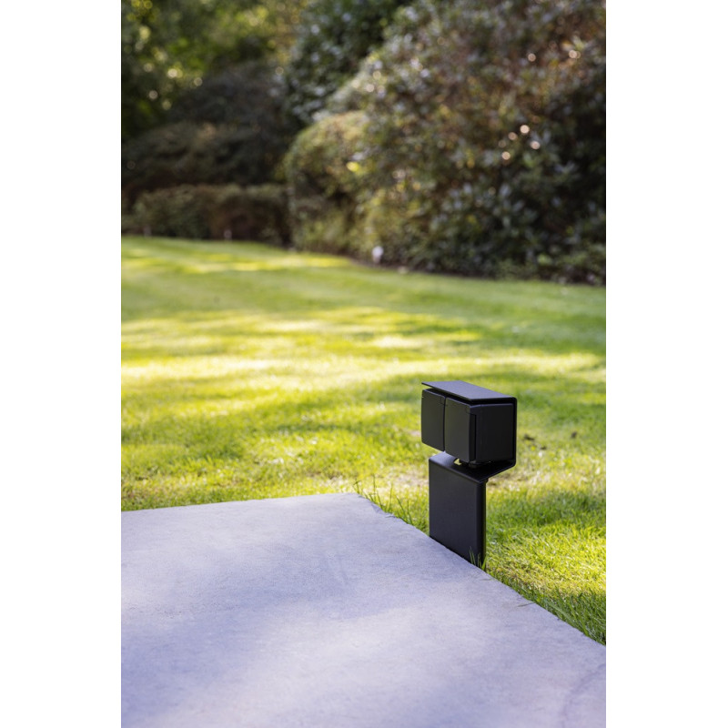 Borne de jardin Hydro Essential 2 prises noire NIKO – Éclairage extéri