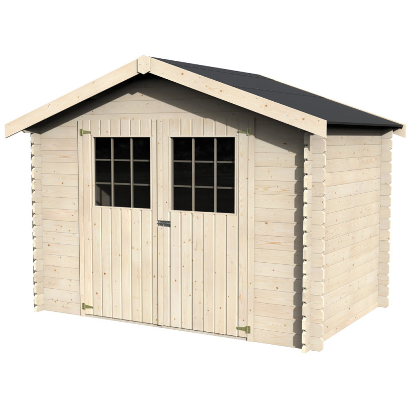Abri de jardin en bois Flodova 28 mm 3,17 x 2,13 m DÉCOR ET JARDIN