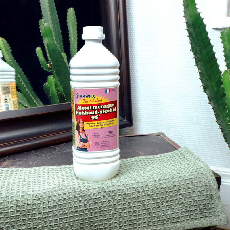 Alcool ménager 95° 1L STARWAX - Nettoyant Polyvalent | STARWAX