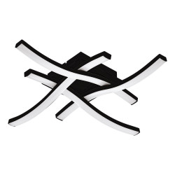 Plafonnier LED Cabezas noir blanc chaud 2480 lm 18
