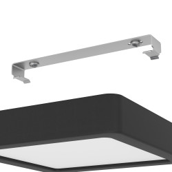 Plafonnier LED Fueva 5 noir 16 x 16 cm blanc chaud 1350 lm 11 W