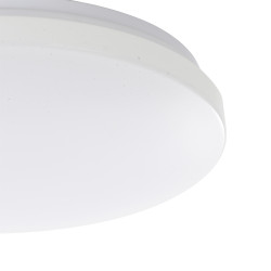 Plafonnier LED Frania-S blanc Ø 31 cm blanc neutre 1850 lm 18 W