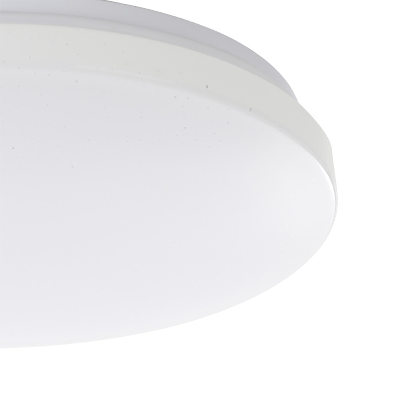 Plafonnier LED Frania-S blanc Ø 31 cm blanc neutre 1850 lm 18 W