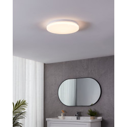 Plafonnier LED Frania-S blanc Ø 31 cm blanc chaud 1800 lm 15 W