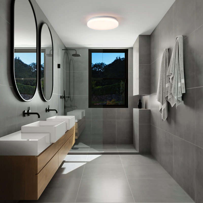 Plafonnier LED Frania-S blanc Ø 31 cm blanc chaud 1800 lm 15 W