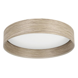 Plafonnier LED Luppineria chêne sable blanc chaud 2400 lm 20 W