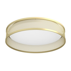 Plafonnier LED Luppineria laiton blanc chaud 2400 lm 20 W
