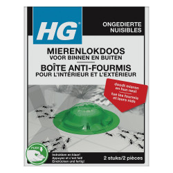 Boîte anti-fourmis 2 pièces – Élimine les fourmis | HG
