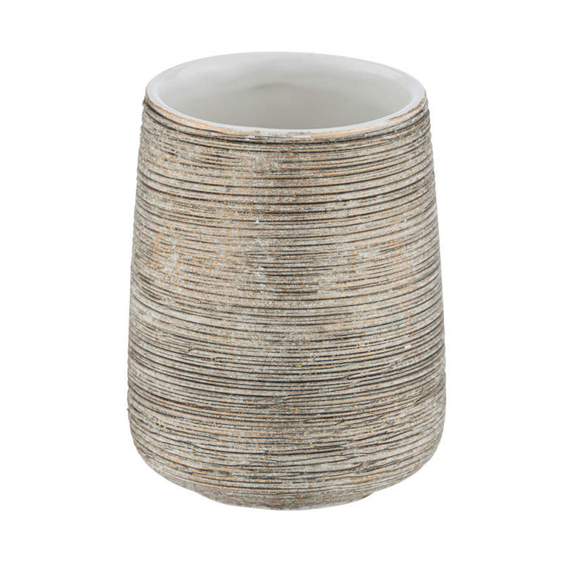 Verre à poser Fedio beige et or WENKO – Accessoire salle de bain | WENKO