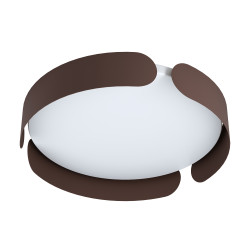 Plafonnier LED Valcasotto moka blanc chaud 2400 lm 20 W EGLO