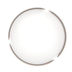 Plafonnier LED Valcasotto moka blanc chaud 2400 lm 20 W EGLO