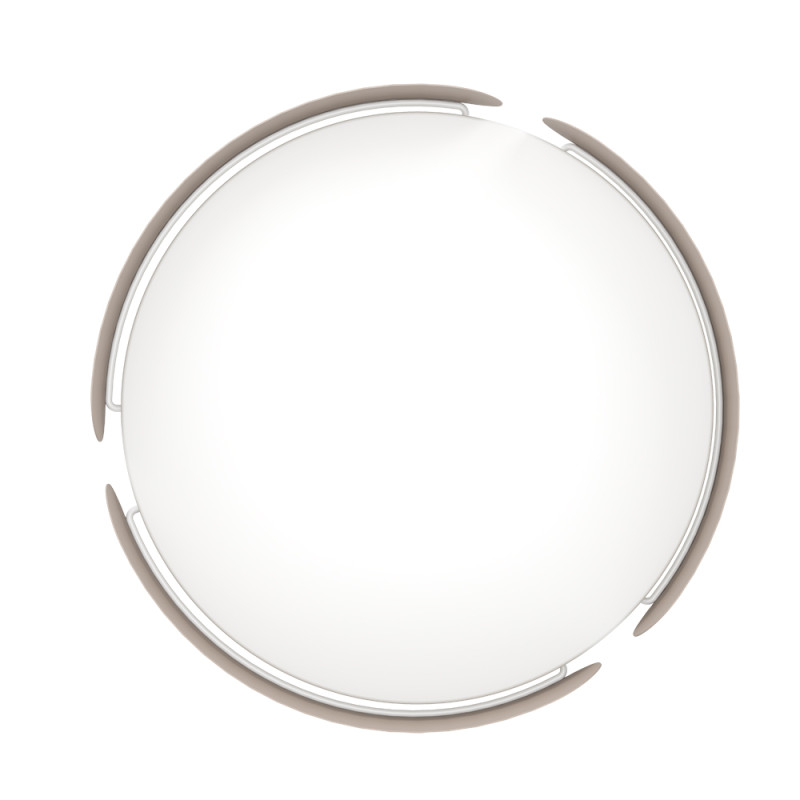 Plafonnier LED Valcasotto moka blanc chaud 2400 lm 20 W EGLO