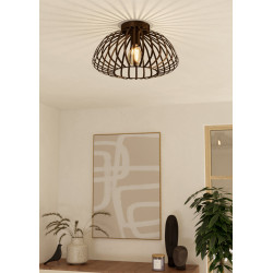 Plafonnier Espinal bronze E27 40 W EGLO