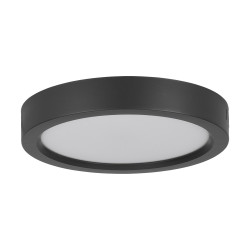 Plafonnier LED Idun noir Ø 21 cm blanc chaud 1600 lm 14 W EGLO