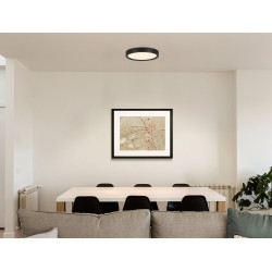 Plafonnier LED Idun noir Ø 28