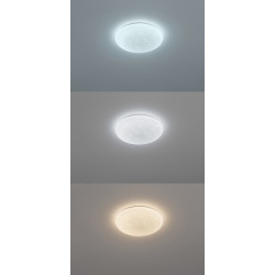 Plafonnier LED Giron blanc Ø 40 cm blanc dimmable 2300 lm 18