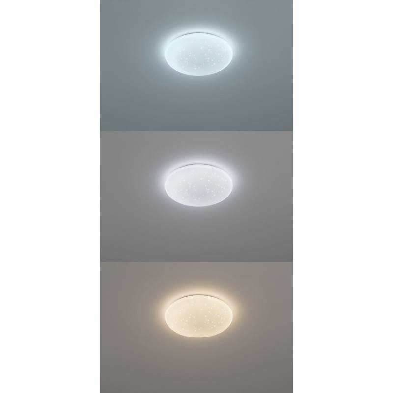 Plafonnier LED Giron blanc Ø 40 cm blanc dimmable 2300 lm 18