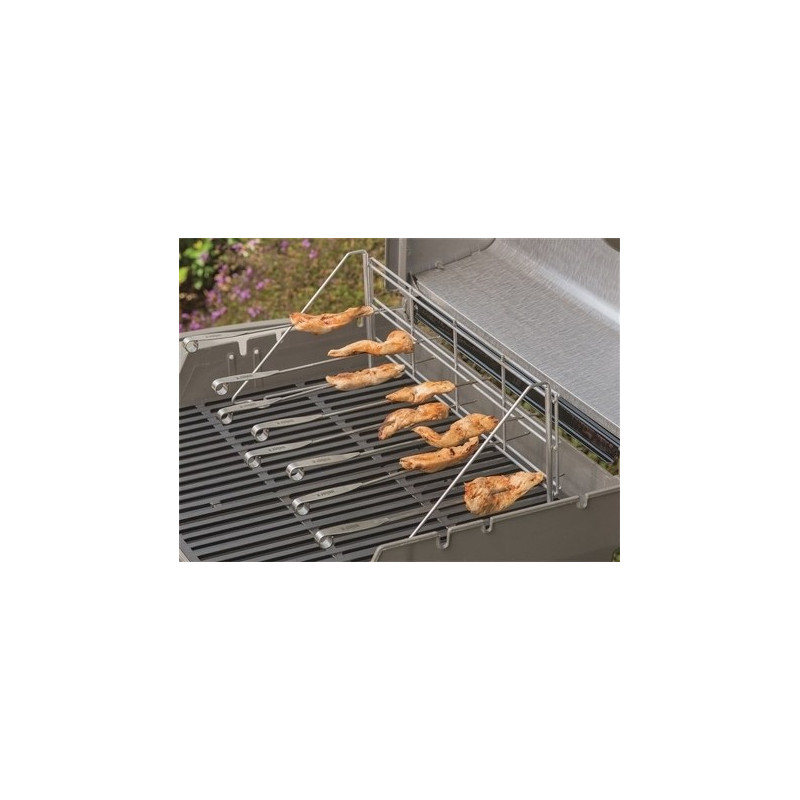 Support élévation vertical pour 8 brochettes - WEBER Support élévation vertical pour 8 brochettes - WEBER